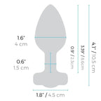 B - Vibe™ Vibrating Jewel Plug M/L - Rolik®