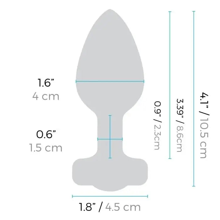 B - Vibe™ Vibrating Jewel Plug M/L - Rolik®