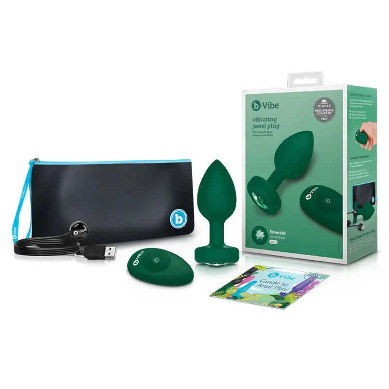 B - Vibe™ Vibrating Jewel Plug M/L - Rolik®