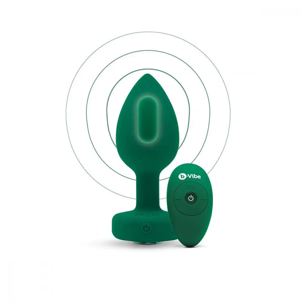 B - Vibe™ Vibrating Jewel Plug M/L - Rolik®