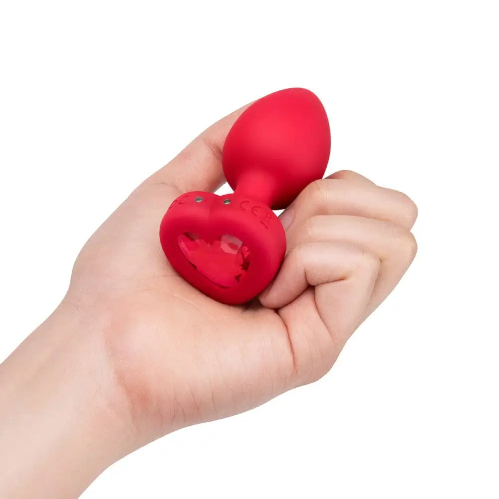 B - Vibe™ Vibrating Heart Plug Medium/Large - Rolik®