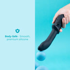 B-Vibe™ b-Vibe Rimming P-Spot Vibe - Dual Rotating & Vibrating Prostate Massager Black