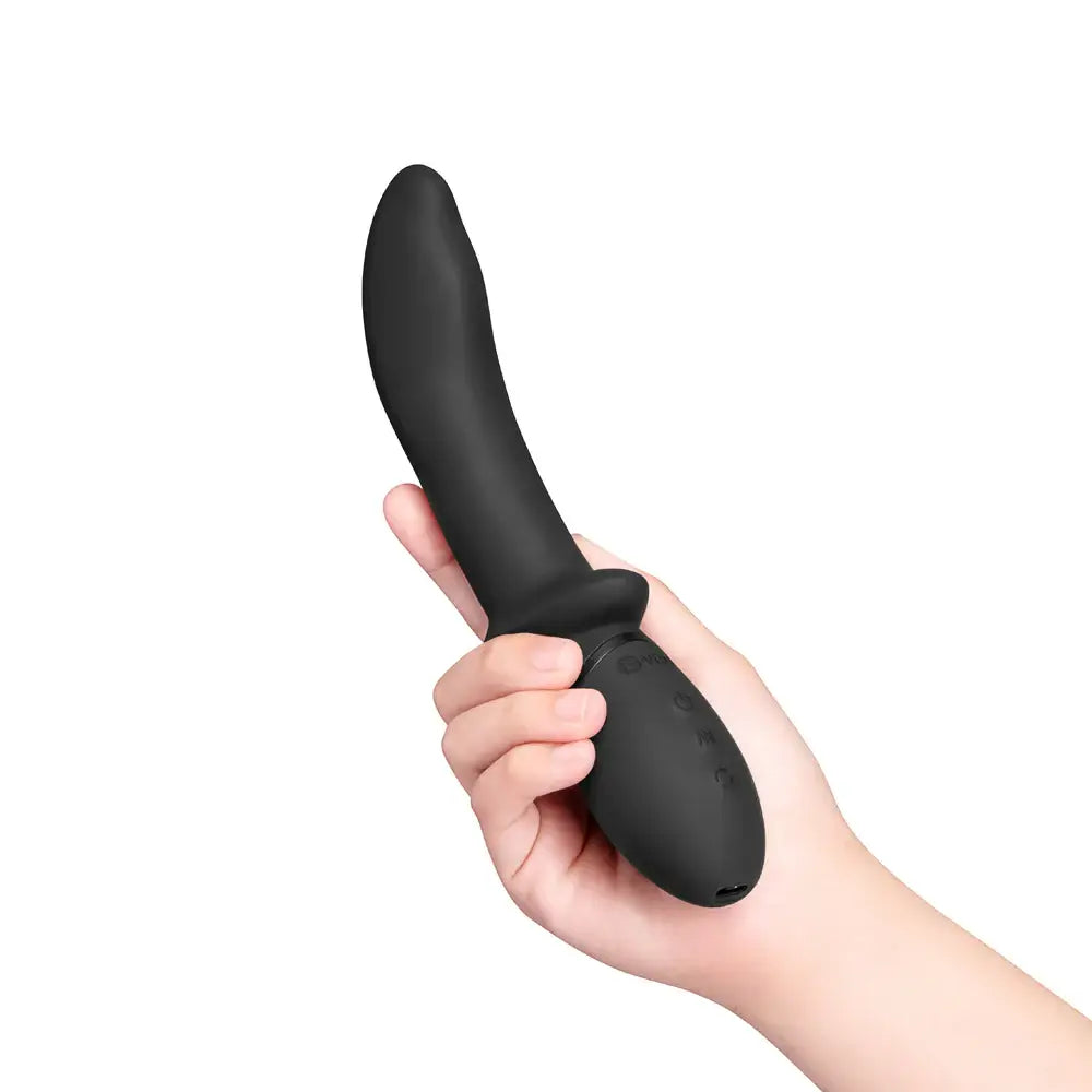 B-Vibe™ b-Vibe Rimming P-Spot Vibe - Dual Rotating & Vibrating Prostate Massager Black