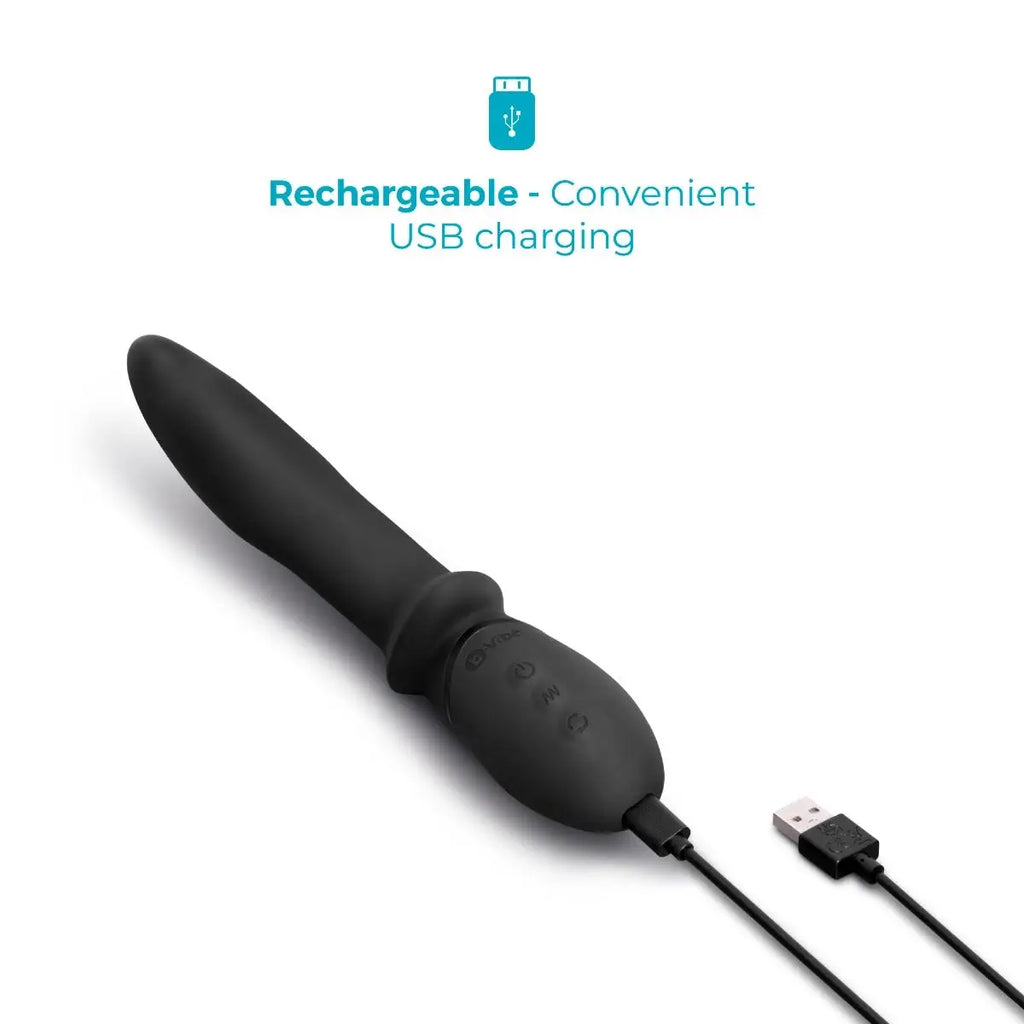 B-Vibe™ b-Vibe Rimming P-Spot Vibe - Dual Rotating & Vibrating Prostate Massager Black