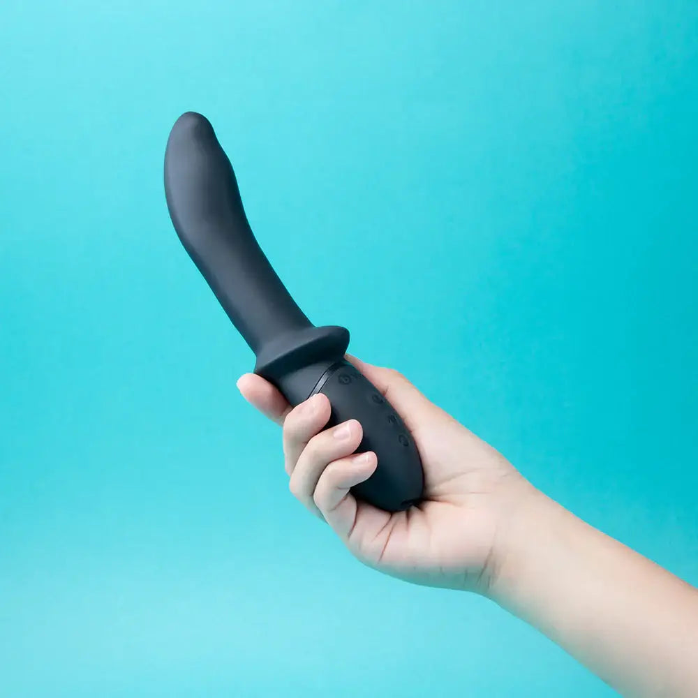 B-Vibe™ b-Vibe Rimming P-Spot Vibe - Dual Rotating & Vibrating Prostate Massager Black
