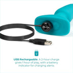 B-Vibe™ B-Vibe Rimming Plug 2 - Rotating Beads & Vibration Remote Control Medium