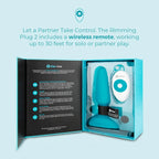 B-Vibe™ B-Vibe Rimming Plug 2 - Rotating Beads & Vibration Remote Control Medium
