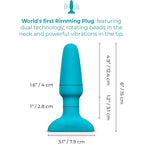 B-Vibe™ B-Vibe Rimming Plug 2 - Rotating Beads & Vibration Remote Control Medium