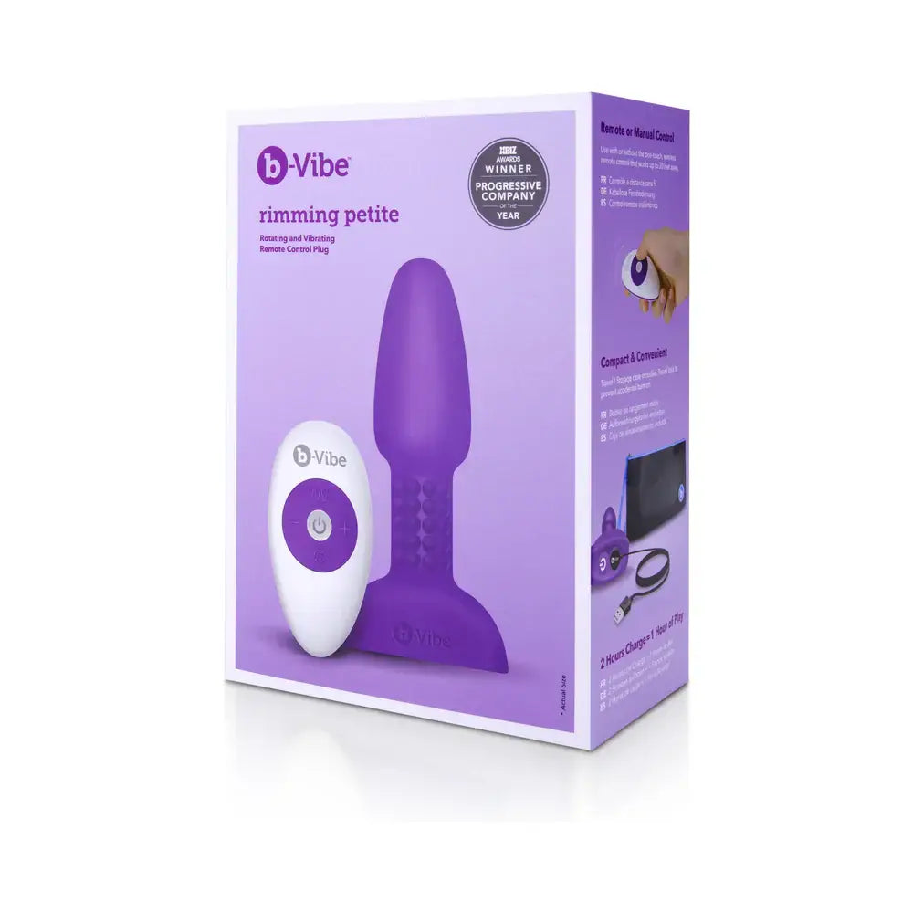 b-Vibe™ Rimming Petite Rotating and Vibrating Remove Control Plug Rolik®