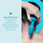 B-Vibe™ B-Vibe Rimming Plug Petite - Rotating Beads & Vibration Remote Control Small