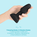B-Vibe™ B-Vibe Rimming Plug Petite - Rotating Beads & Vibration Remote Control Small