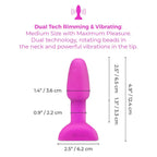 B-Vibe™ B-Vibe Rimming Plug Petite - Rotating Beads & Vibration Remote Control Small