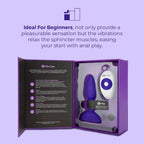B-Vibe™ B-Vibe Rimming Plug Petite - Rotating Beads & Vibration Remote Control Small