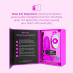 B-Vibe™ B-Vibe Rimming Plug Petite - Rotating Beads & Vibration Remote Control Small