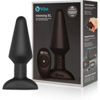 B-Vibe™ B-Vibe Rimming Plug XL with Remote - Rotating Beads & Vibration Black