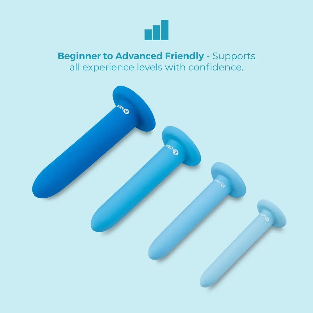 B-Vibe™ b-Vibe Silicone Anal Training Dilator Set 4-Piece Progressive Kit