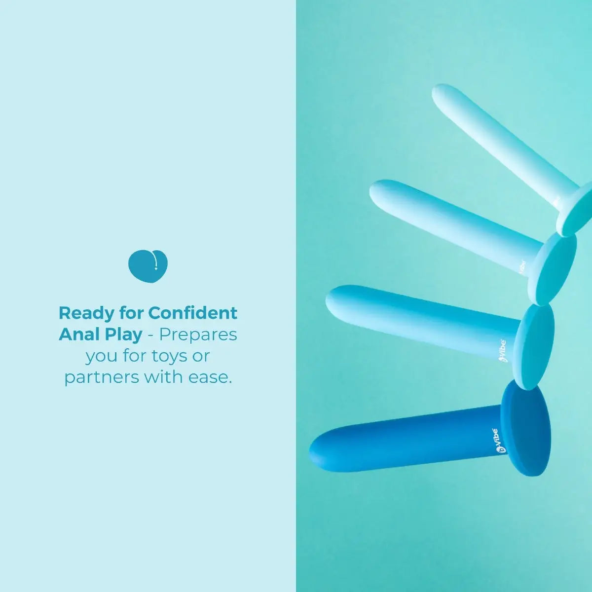 B-Vibe™ b-Vibe Silicone Anal Training Dilator Set 4-Piece Progressive Kit