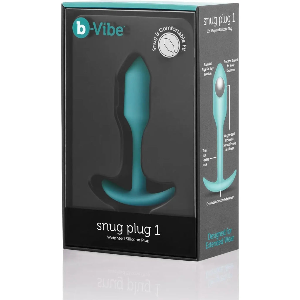 B-Vibe™ B-Vibe Snug Plug 1 (Small) - Weighted Extended-Wear Butt for Fullness