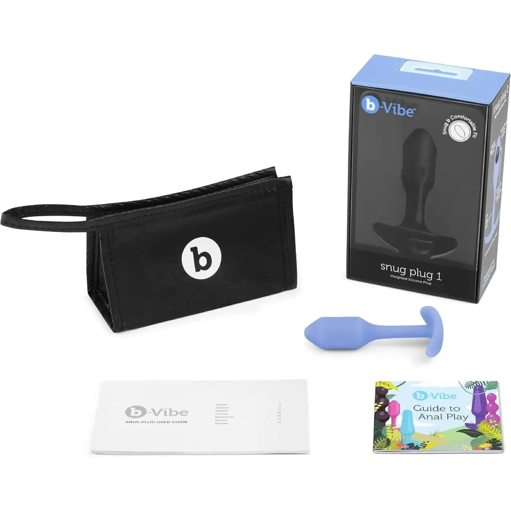 B-Vibe™ B-Vibe Snug Plug 1 (Small) - Weighted Extended-Wear Butt for Fullness