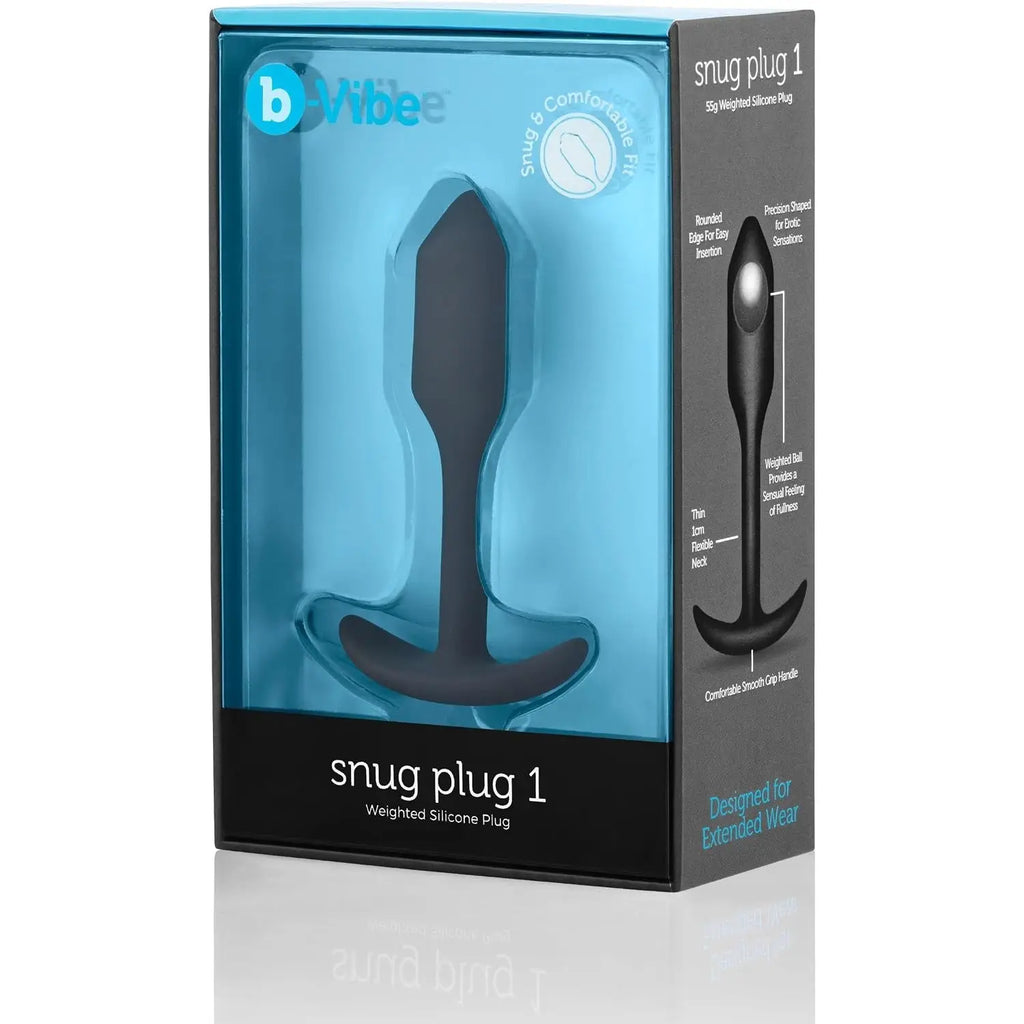 B-Vibe™ B-Vibe Snug Plug 1 (Small) - Weighted Extended-Wear Butt for Fullness