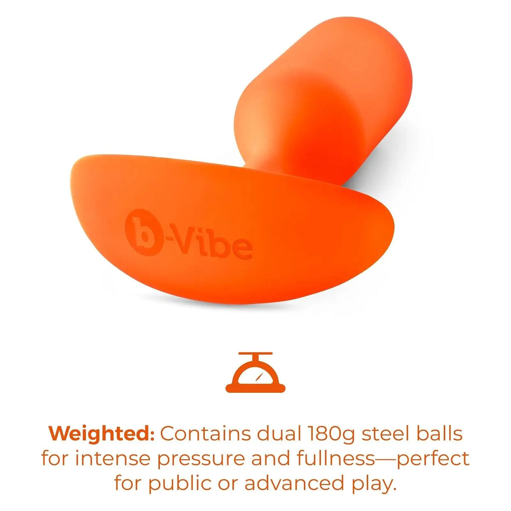 B-Vibe™ B-Vibe Snug Plug 3 (Large) - Weighted Extended-Wear Butt for Fullness