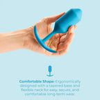 B-Vibe™ B-Vibe Snug Plug 3 (Large) - Weighted Extended-Wear Butt for Fullness
