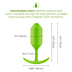 B-Vibe™ B-Vibe Snug Plug 3 (Large) - Weighted Extended-Wear Butt for Fullness