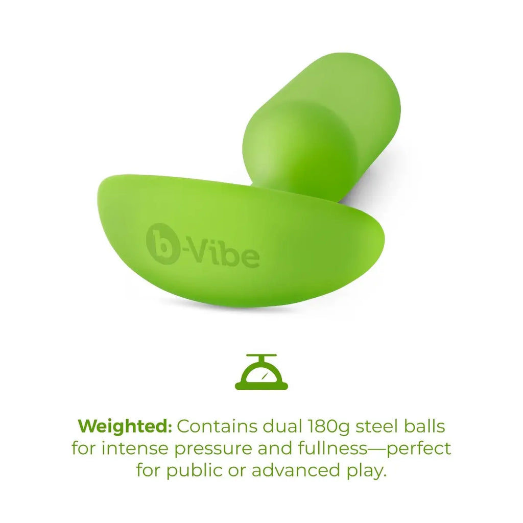B-Vibe™ B-Vibe Snug Plug 3 (Large) - Weighted Extended-Wear Butt for Fullness