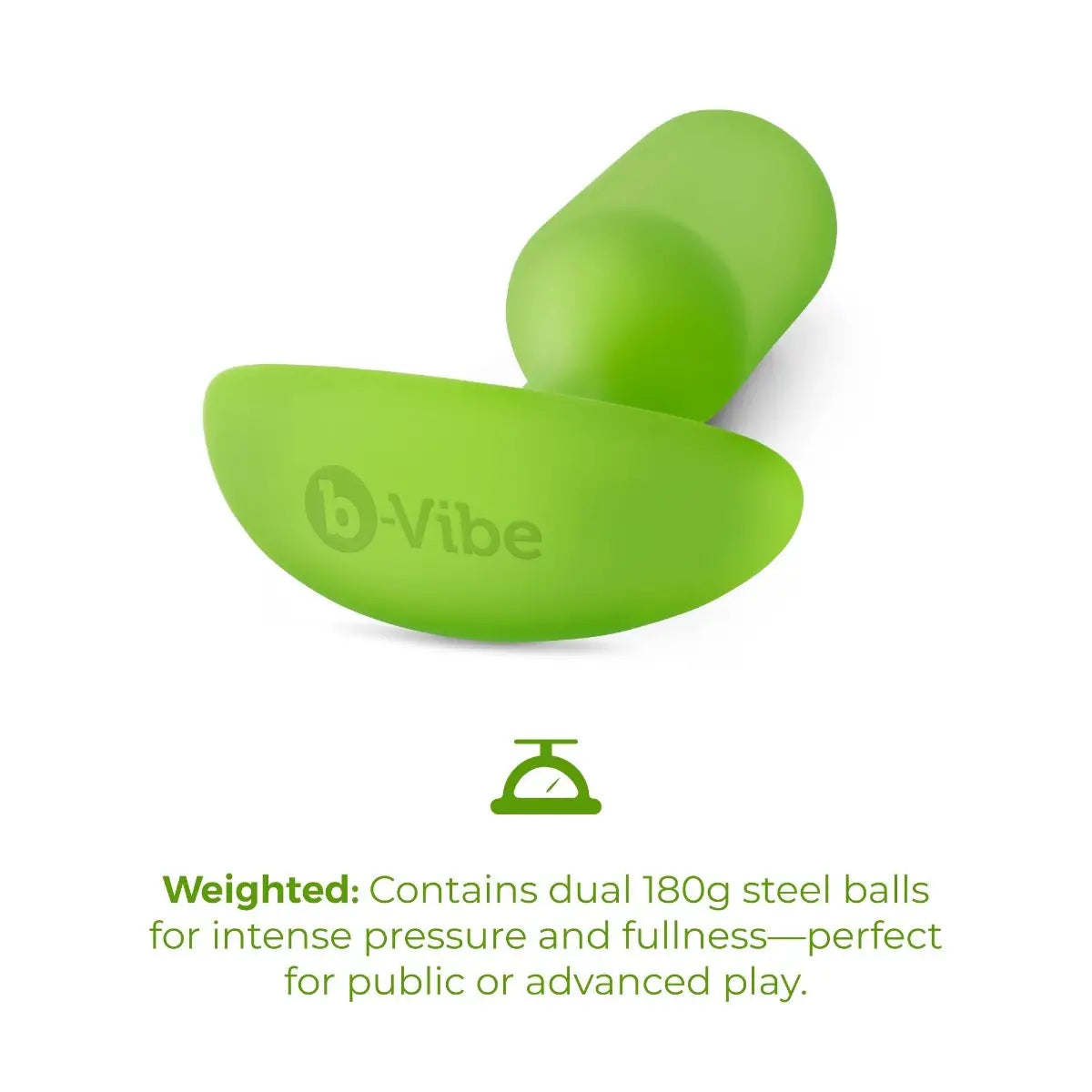 B-Vibe™ B-Vibe Snug Plug 3 (Large) - Weighted Extended-Wear Butt for Fullness