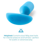 B-Vibe™ B-Vibe Snug Plug 3 (Large) - Weighted Extended-Wear Butt for Fullness