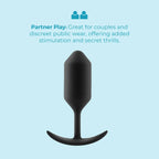 B-Vibe™ B-Vibe Snug Plug 3 (Large) - Weighted Extended-Wear Butt for Fullness