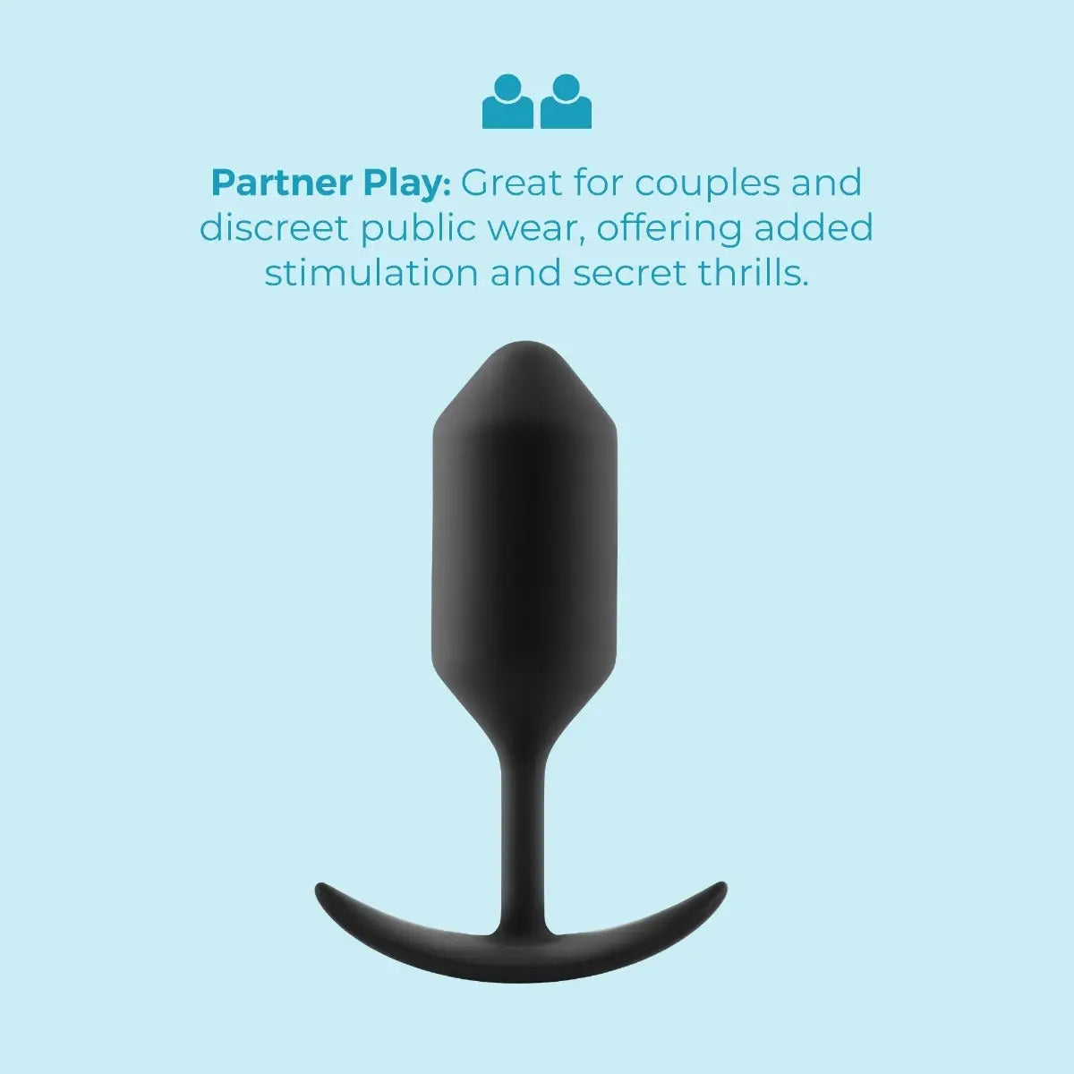 B-Vibe™ B-Vibe Snug Plug 3 (Large) - Weighted Extended-Wear Butt for Fullness