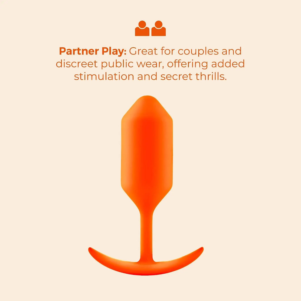 B-Vibe™ B-Vibe Snug Plug 3 (Large) - Weighted Extended-Wear Butt for Fullness