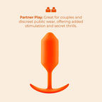 B-Vibe™ B-Vibe Snug Plug 3 (Large) - Weighted Extended-Wear Butt for Fullness