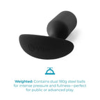 B-Vibe™ B-Vibe Snug Plug 3 (Large) - Weighted Extended-Wear Butt for Fullness