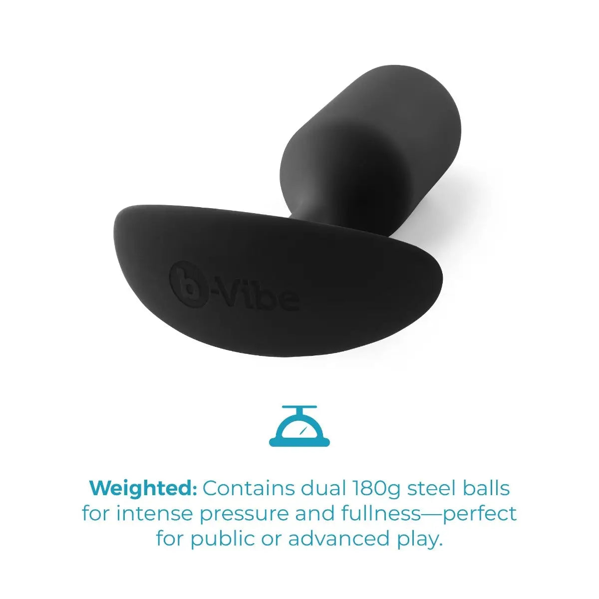 B-Vibe™ B-Vibe Snug Plug 3 (Large) - Weighted Extended-Wear Butt for Fullness