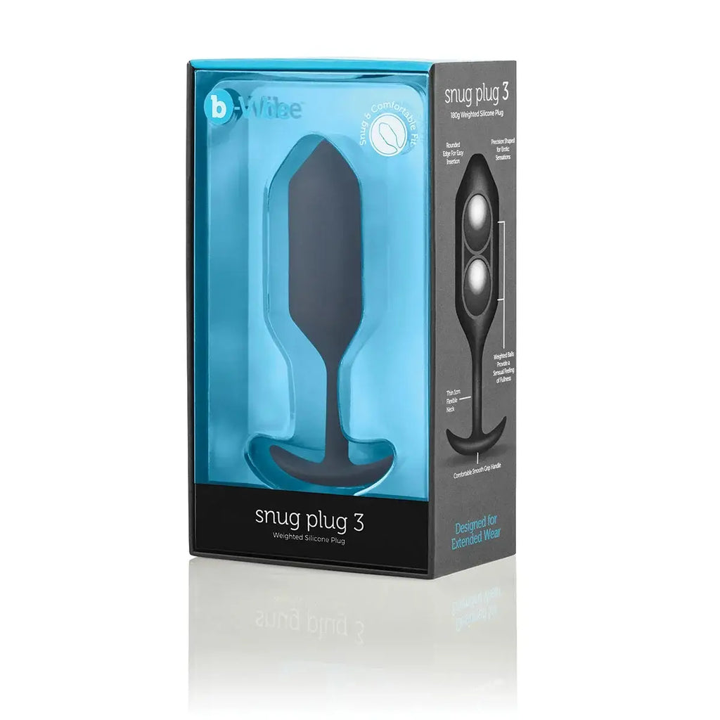 B-Vibe™ B-Vibe Snug Plug 3 (Large) - Weighted Extended-Wear Butt for Fullness