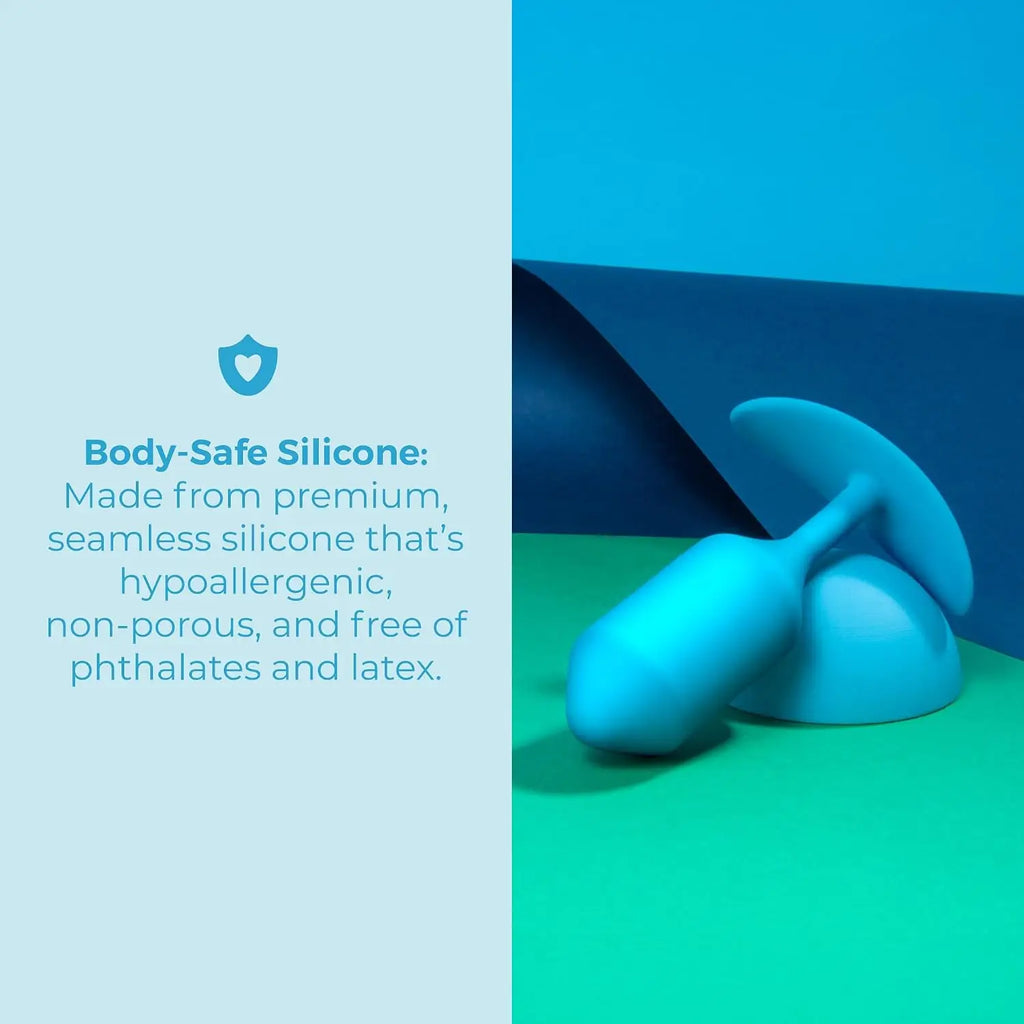 B-Vibe™ B-Vibe Snug Plug 3 (Large) - Weighted Extended-Wear Butt for Fullness