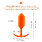 B-Vibe™ B-Vibe Snug Plug 3 (Large) - Weighted Extended-Wear Butt for Fullness