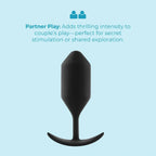 B-Vibe™ B-Vibe Snug Plug 4 (XL) - Weighted Extended-Wear Butt for Fullness