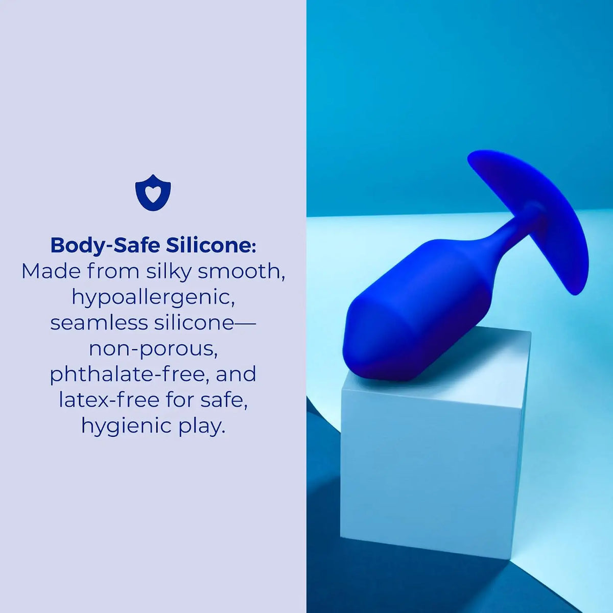 B-Vibe™ B-Vibe Snug Plug 4 (XL) - Weighted Extended-Wear Butt for Fullness