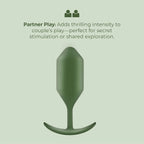 B-Vibe™ B-Vibe Snug Plug 4 (XL) - Weighted Extended-Wear Butt for Fullness