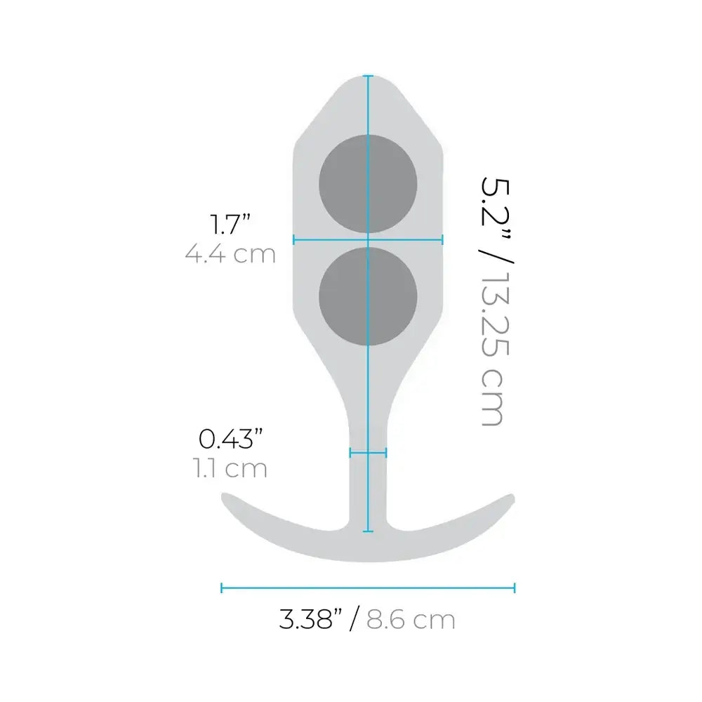 b-Vibe™ Snug Plug 4 XL Weighted Butt Plug Rolik®