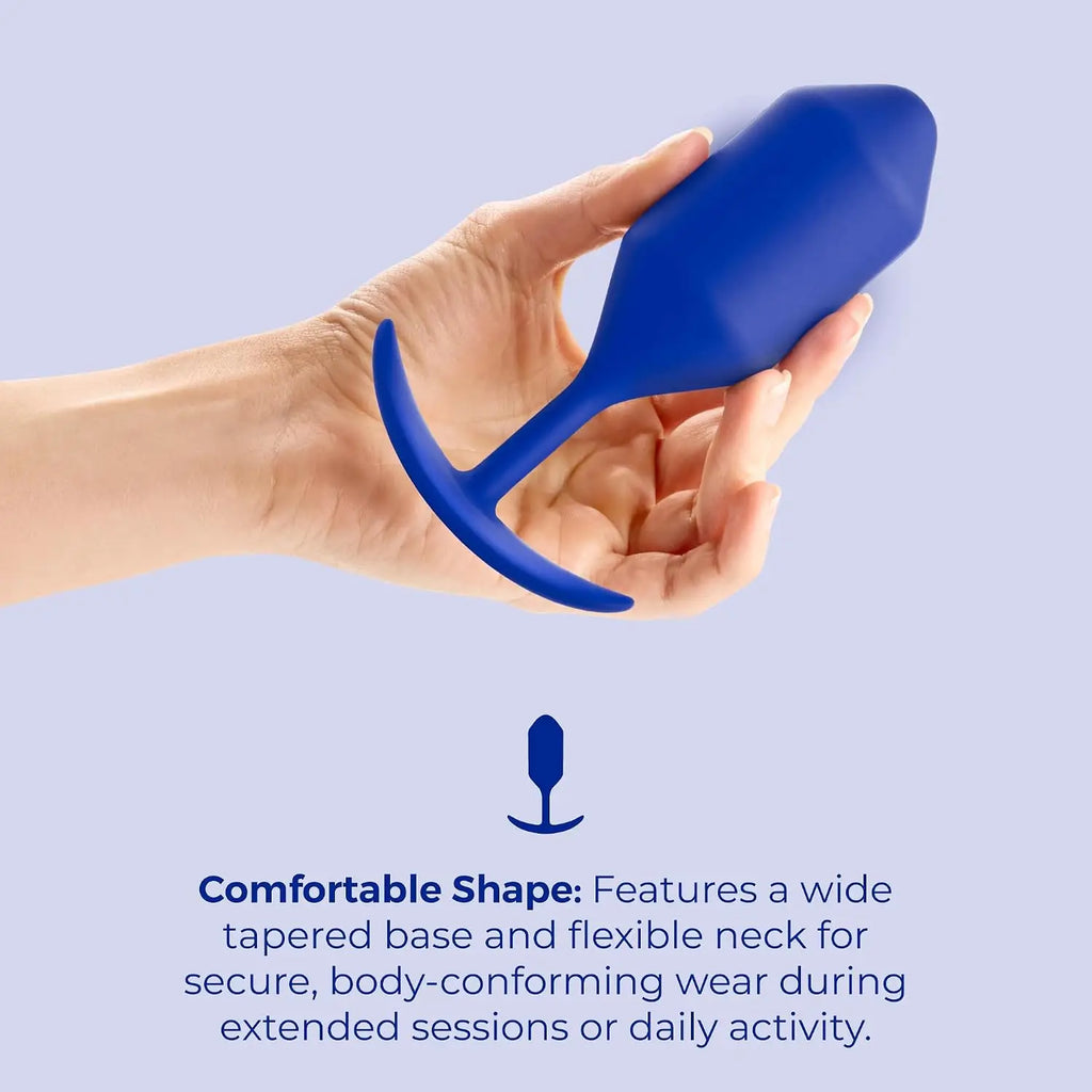 B-Vibe™ B-Vibe Snug Plug 4 (XL) - Weighted Extended-Wear Butt for Fullness