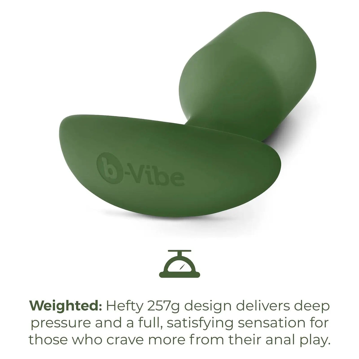 B-Vibe™ B-Vibe Snug Plug 4 (XL) - Weighted Extended-Wear Butt for Fullness