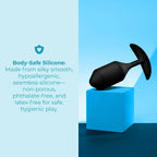 B-Vibe™ B-Vibe Snug Plug 4 (XL) - Weighted Extended-Wear Butt for Fullness
