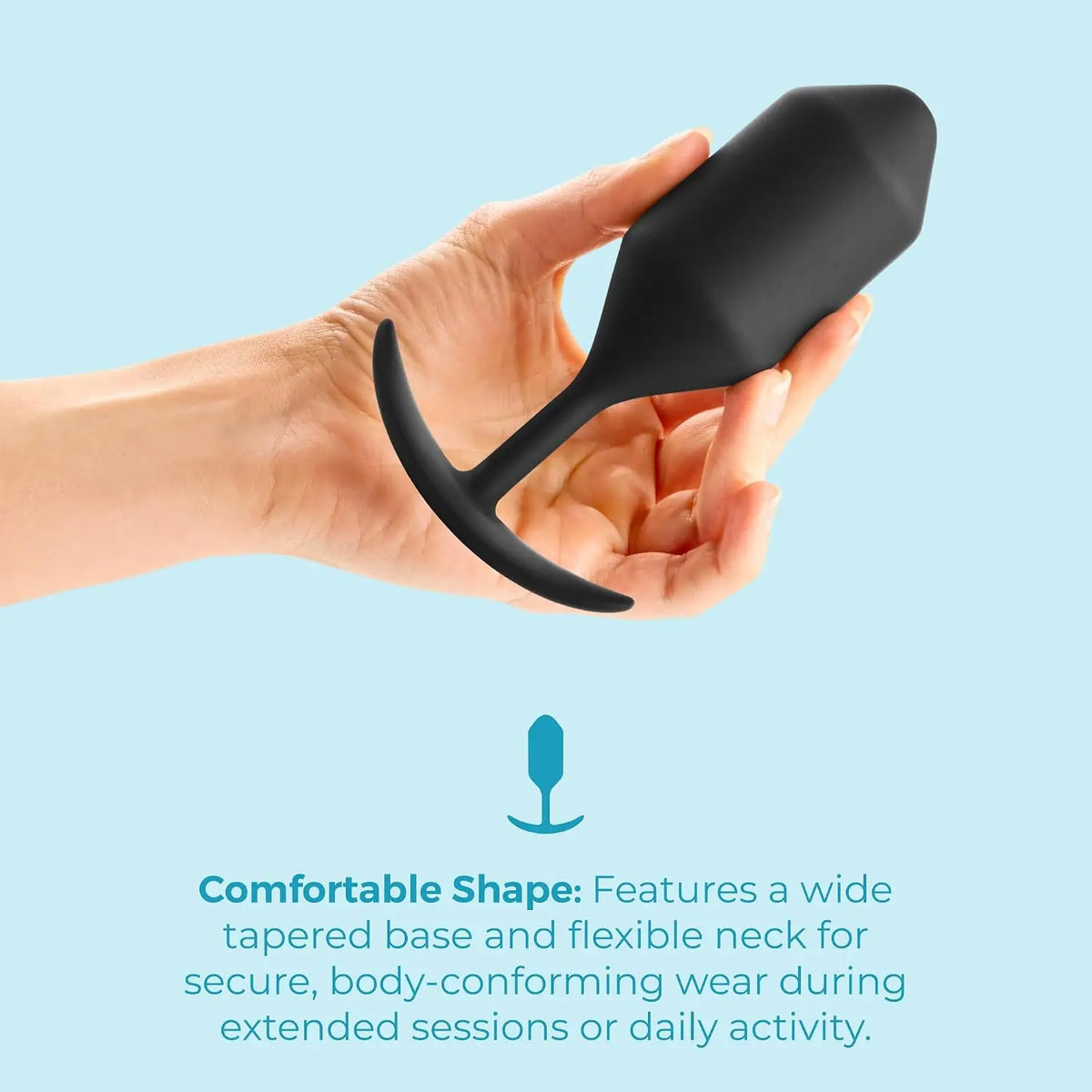 B-Vibe™ B-Vibe Snug Plug 4 (XL) - Weighted Extended-Wear Butt for Fullness