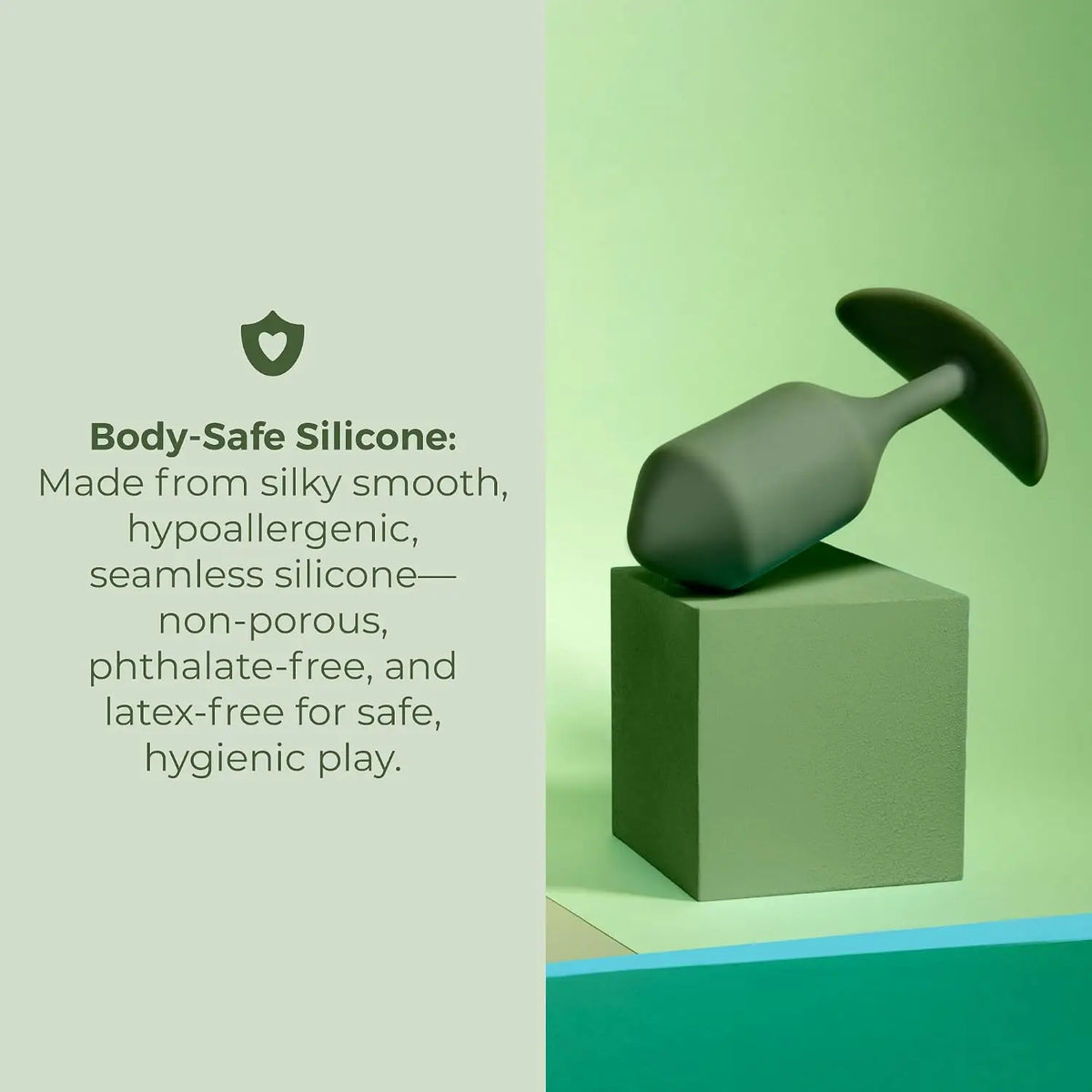 B-Vibe™ B-Vibe Snug Plug 4 (XL) - Weighted Extended-Wear Butt for Fullness