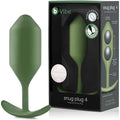 B-Vibe™ B-Vibe Snug Plug 4 (XL) - Weighted Extended-Wear Butt for Fullness Army Green