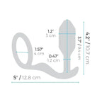 B - Vibe™ Snug & Tug Weighted Silicone Plug and C - Ring - Rolik®